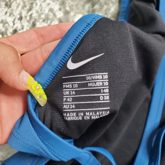 Nike Blue Cutout One-Piece Swimsuit - Picture 4 of 5